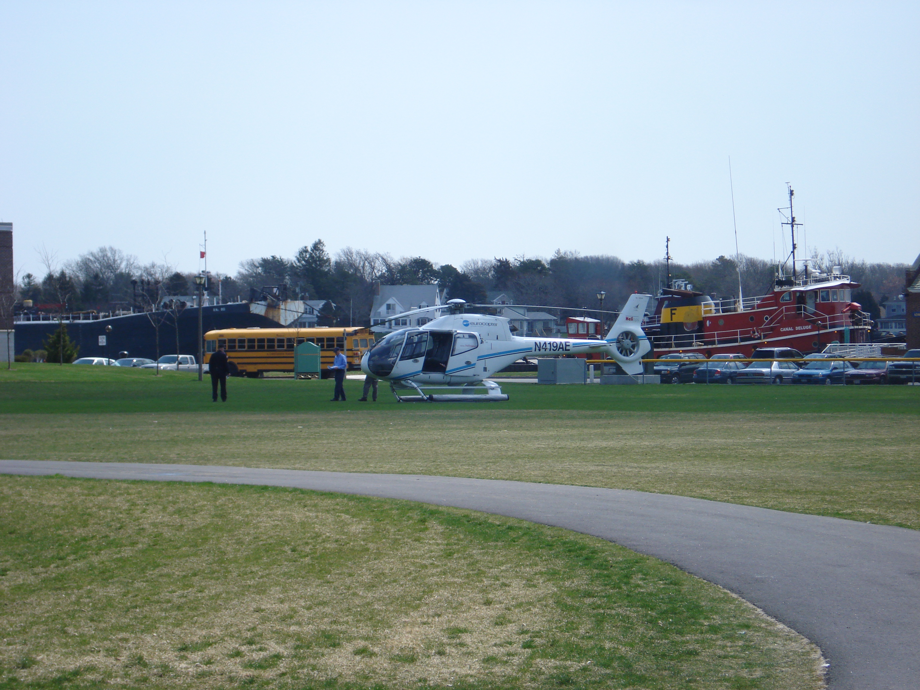 Helicopter at Mass Maritime