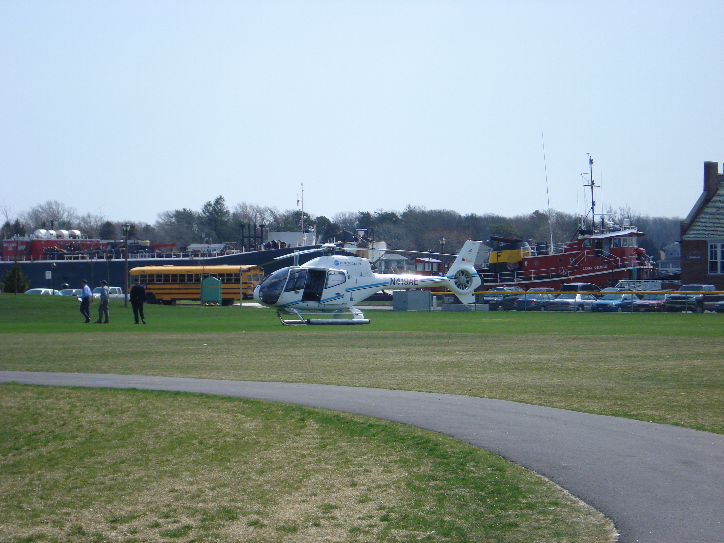 Helicopter at Mass Maritime
